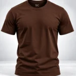Coffee Plain 100% Cotton Regular Fit T-Shirt | SYC