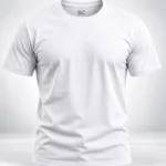 White Plain 100% Cotton Regular Fit T-Shirt | SYC