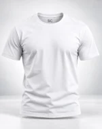 White Plain 100% Cotton Regular Fit T-Shirt | SYC