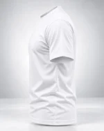 White Plain 100% Cotton Regular Fit T-Shirt | SYC - Image 3