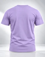 Lavender Plain 100% Cotton Regular Fit T-Shirt | SYC - Image 2