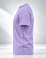 Lavender Plain 100% Cotton Regular Fit T-Shirt | SYC - Image 3
